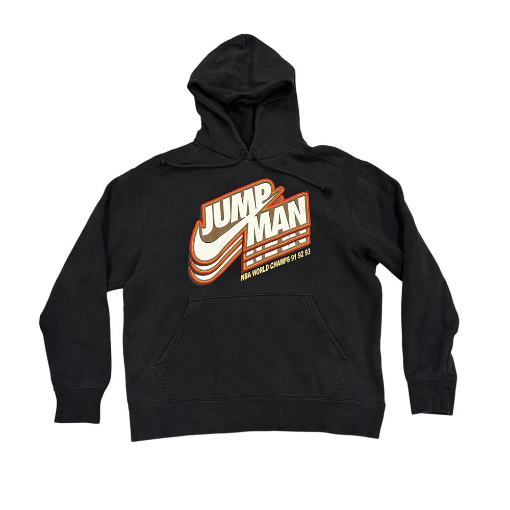 Jordan Jumpman Fleece Hoodie NBA World Champs 91 92 93 Black XL DC9604-010